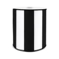 thumbnail image 3 of Homeford Classic Wide Horizontal Stripes Wired Ribbon, 4-inch, Black/White, 10-yard, 3 of 4
