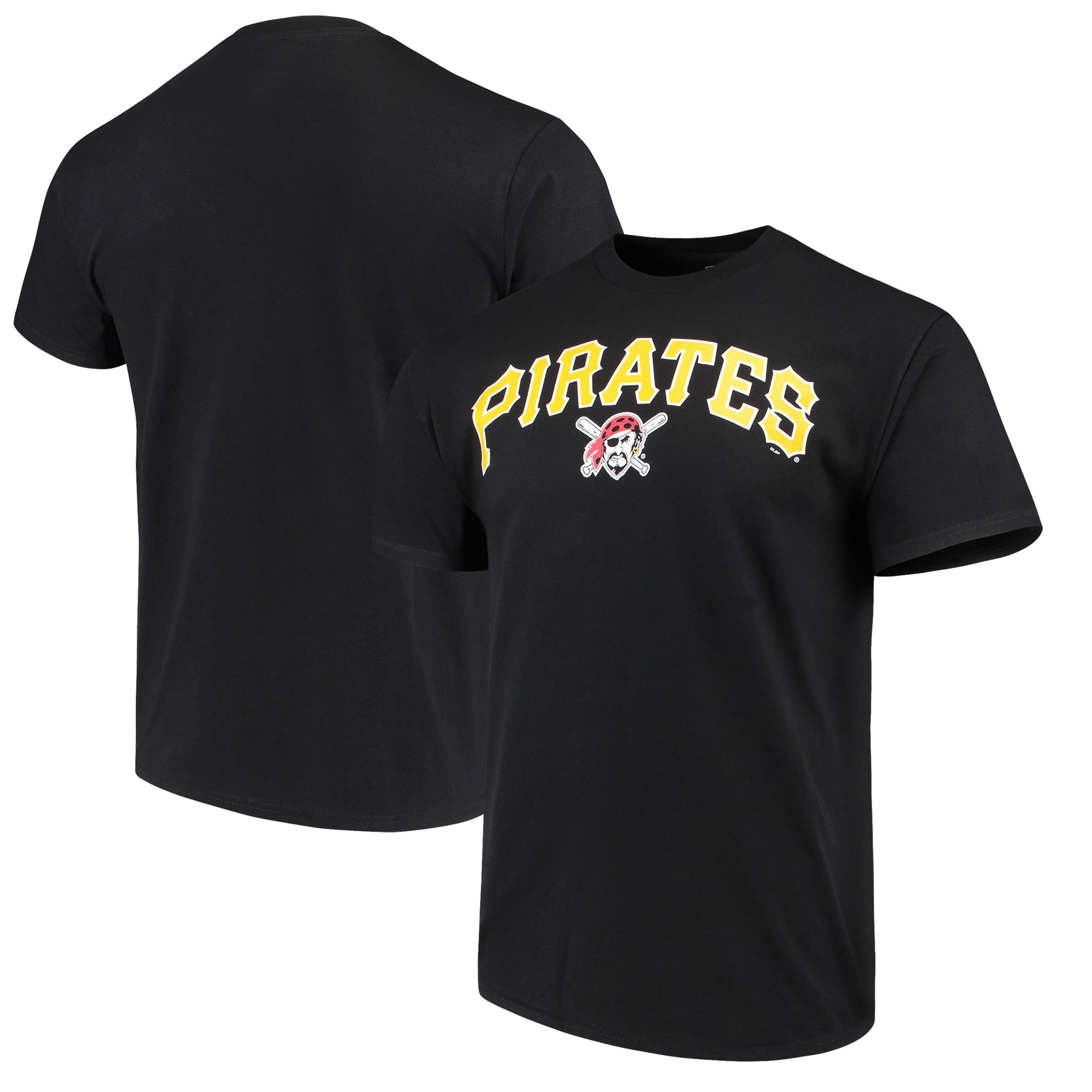 Men's Majestic Black Pittsburgh Pirates Bigger Series Sweep T-Shirt - image 1 of 3