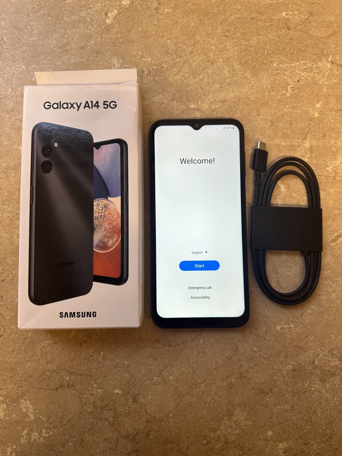 EXCELLENT Samsung Galaxy A14 5G SM-A146U 64GB Black Unlocked