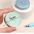 thumbnail image 2 of 3-Piece Macaron Colored Soft Measuring Tapes (Pink, Green, Blue) - 2M Length, Portable Pocket-Sized Design for Body Measurements (Waist, Hips, Height) & DIY Projects, Skin-Friendly Material, Ideal, 2 of 2