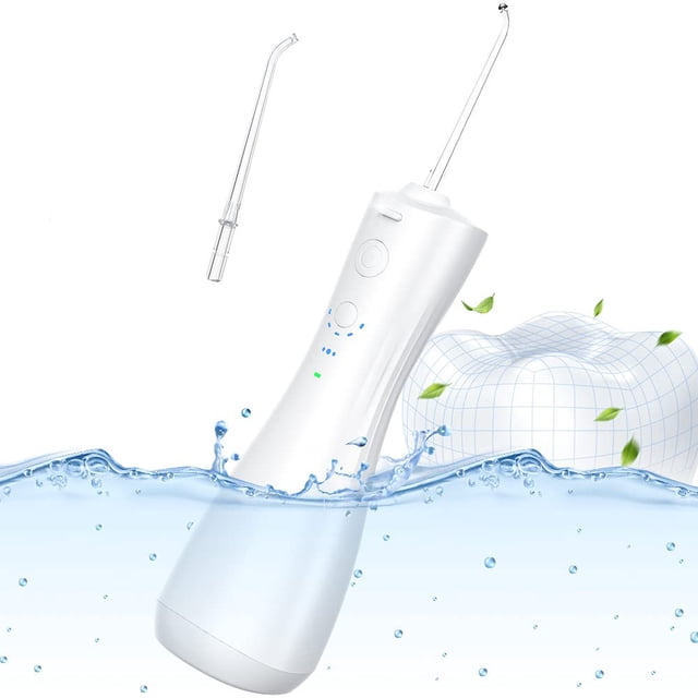 Flosser de agua portátil inalámbrico, 6 modos, 5 puntas de chorro, irrigador bucal dental profesional Namotu CZMR-ZC129