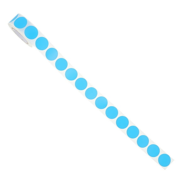 Worgeous Blue Circle Dots Stickers for Decoration Easy to Distinguish and for Smooth Surfaces 1 Roll
