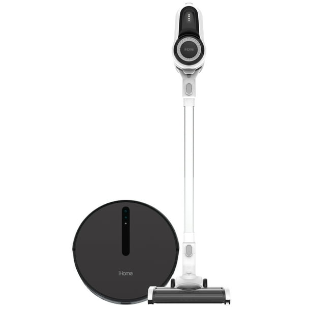 iHome Bundle StickVac + AutoVac, Robot Vacuum with Ultra Strong Suction