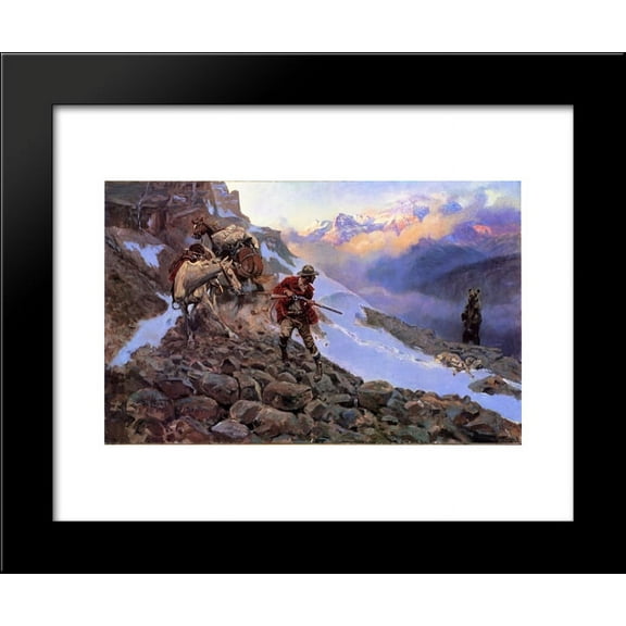 Whose Meat 20x24 Framed Art Print by Charles M. Russell