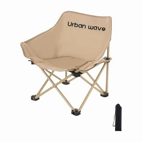 Everglow Folding Camping Chair - Lightweight Compact with Padded Seat - Durable Oxford Fabric for Beach, Picnic & Hiking