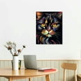 thumbnail image 2 of JEUXUS  Cat Canvas Print American Shorthair Persian Cat Hanging Wall Art Funny Pet  Home Decor Poster Print  (Wrapped Canvas), Style  16x20 in, 2 of 4