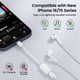 thumbnail image 2 of USB C to Lightning Headphone Audio Adapter, USB C Male to Lightning Female Earbuds Audio Adapter Compatible with iPhone 17/Air/16/16e/15 Plus/Pro/Max/15, iPad Pro, iPad Air 6/5/4, MacBook (No Charge), 2 of 6