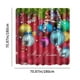 thumbnail image 3 of Christmas Bathroom Curtain Floor Mat Set Bathroom Colorful Christmas Ball Digital Printing Bathroom Water Proofing Curtain Toilet Floor Mat Set With Hooks, 3 of 7
