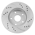 thumbnail image 5 of Funire Front Brake Rotors Kit for 2005 2006 2007 2008 2009 -2015 Toyota Tacoma 5 Lug Geomet Drilled & Slotted Disc Brake Rotors Ceramic Brakes Pads Replacement Brake Pad and Rotor Kits: 10.8" inch, 5 of 11