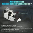 thumbnail image 3 of Car Door Lock Actuator Rear Left Driver Side for Ford for Ranger 1998-2011 8L5Z-1326413-A, 3 of 8