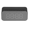 thumbnail image 2 of Reloj despertador digital Reloj despertador Bluetooth portátil con pantalla LED y altavoz para dormitorio y oficinaNegro, 2 of 5