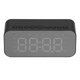 thumbnail image 2 of Reloj despertador digital Nikou portátil Bluetooth pantalla LED color negro, 2 of 15