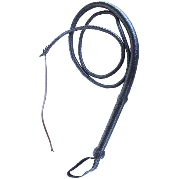 Horse 16 Plait Leather Whip Hand Braided Leather Flexible Indiana Jones ...