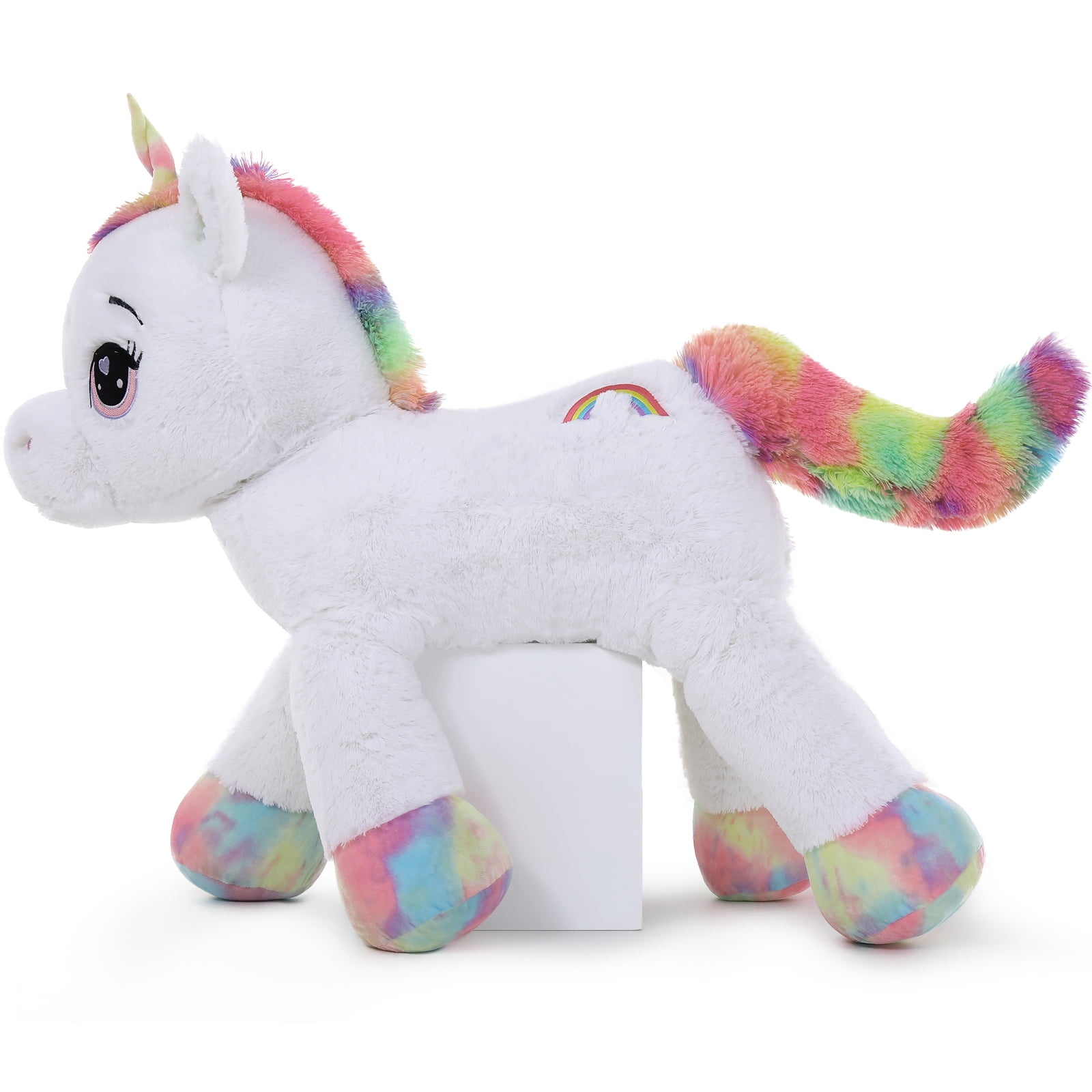 MaoGoLan 43'' Giant Unicorn Stuffed Animal Cute White Unicorn Plush Toy