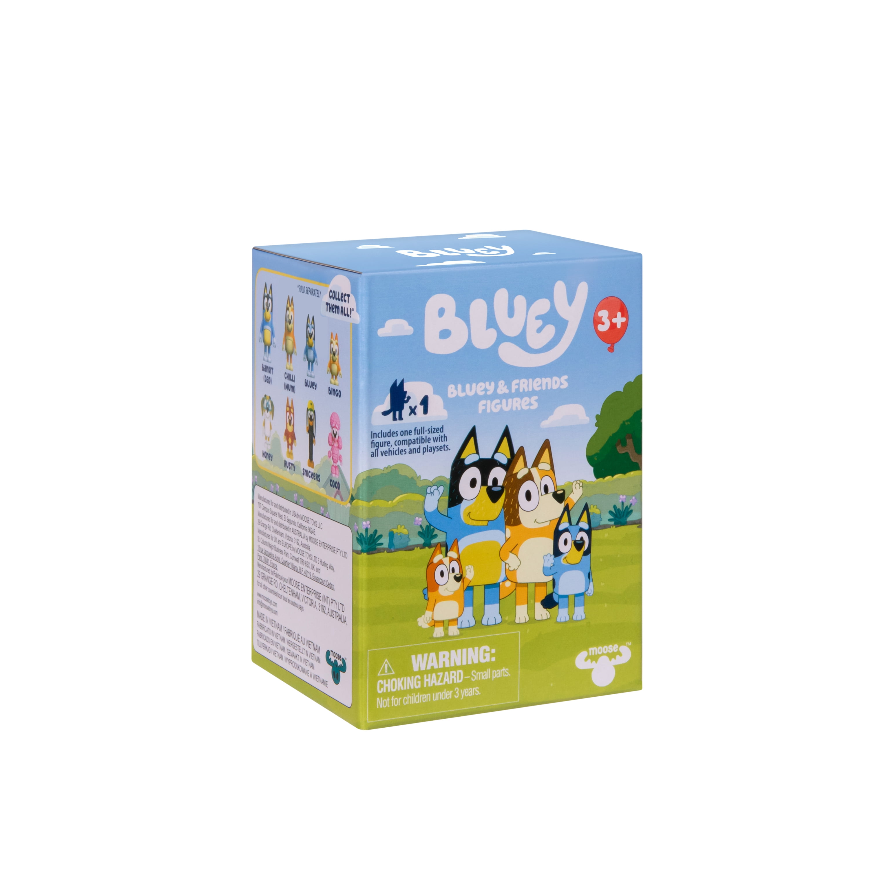 Bluey & Friends Figures, One 2.5-3 inch Figure, Toys for Kids 3-6 Years, Styles May Vary