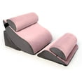 thumbnail image 1 of Avana Kind Bed Orthopedic Support Wedge Pillow Comfort System, 5 Piece Set, Rose/Grey, 1 of 2