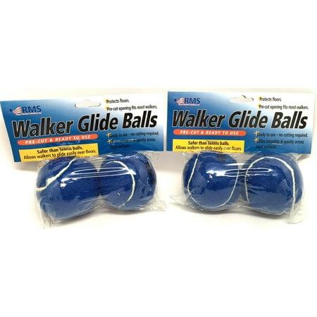 RMS Precut Walker balls, Walker Glides or Walker Glide balls, Walker Skis - 6 Color Choices (2-Pair or Pack of