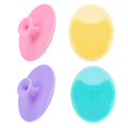 thumbnail image 1 of Exfoliante facial de 4 paquetes, cepillo de limpieza facial de silicona suave, exfoliador de cara, almohadilla para acné, almohadilla para acné, cubierta de cuna, cepillo de lavado de cara compatible Afortunado Sencillez, 1 of 5