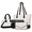 Black/White, variant on Women Handbags Fashion Tote Shoulder Bags Casual Crossbody Bags for Women Handbag Set 4pcs