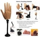thumbnail image 3 of Mano de práctica de silicona para uñas acrílicas, maniquí femenino flexible y flexible, mano de práctica de tamaño natural con soporte para uñas, herramientas de práctica de uñas (3#-mano derecha), 3 of 5