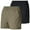 Black / Dk Olive, variant on Ultra Performance Men's Swim Trunk's 2 Pack Mens Board Shorts 7 inch Inseam Swimming Trunks & Bathing Suits for Men Navy/Charcoal