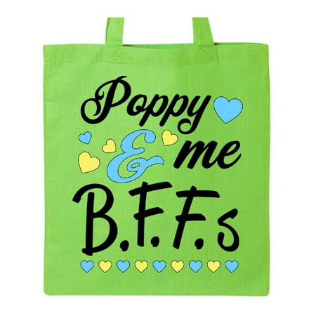 Poppy and Me- BFFs- best friends forever Tote Bag Lime Green One