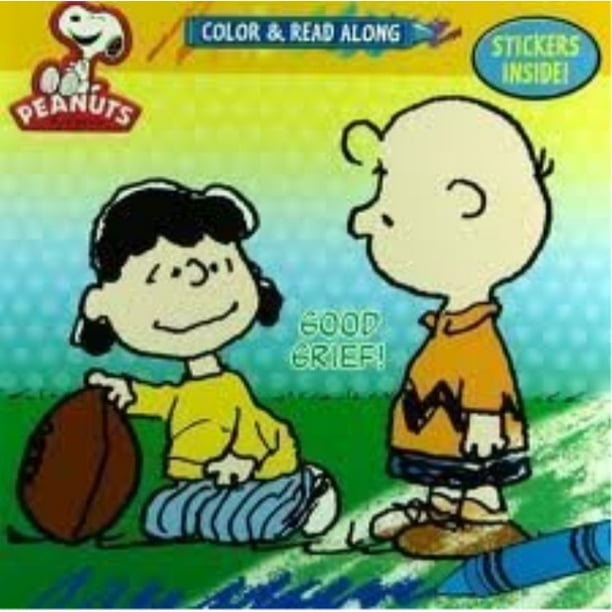 Peanuts Color & Read Along with Stickers Good Grief, Charlie Brown