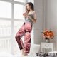 thumbnail image 5 of Fotbe Delicate Pink Carnations Pantalones de Pijama para Mujer, Pantalones de Dormir, Pantalones Pj con Cordón y Bolsillos-XX-Large, 5 of 6