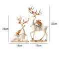 thumbnail image 6 of Tongina 2 Pieces Deer Statues Desktop Ornaments Elk Reindeer Sculptures Decorative Figurines for Living Room Bookshelf Souvenirs Gift, 6 of 7