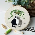 thumbnail image 6 of Dalrosia Cat Embroidery Kits for Beginners, Embroidery Kits for Adults, Easy Embroidery Kit, 6 of 8