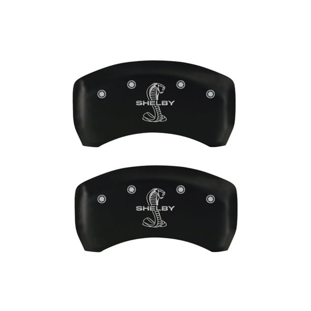 MGP 4 Caliper Covers Engraved Front & Rear Raptor Black finish silver