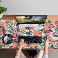 thumbnail image 4 of Long Mouse Pads for Desk,Pioneer Flower Floral Print Pattern Desk Mats on Top Of Desks, Desk Mouse Pad Extra Large with 3mm Non-Slip Base and Stitched Edge for Gaming,Office,Work,Home 47.3"x23.6", 4 of 6