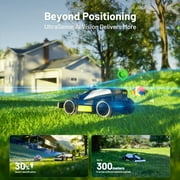 Mammotion LUBA Mini AWD 800H Robot Lawn Mower, Reception 0.2 Acre, Max 0.25 Acre Coverage,All-Wheel Drive 80% Slope, UltraSense AI Vision & App Control, With 4G,Adjustable Cut Height 2.2-4.0