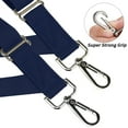 thumbnail image 2 of Buyless Fashion Trucker Suspenders for Men - 48" Elastic Adjustable Straps 1" - X Back Utility Braces - 5149-Navy, 2 of 7
