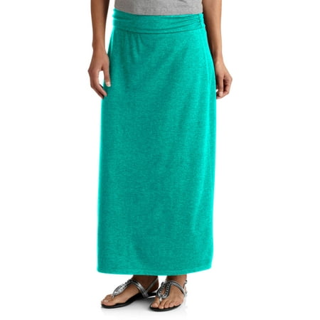 Faded Glory Women's Fashion Maxi Skirt with Shirred Waistband - Walmart.com