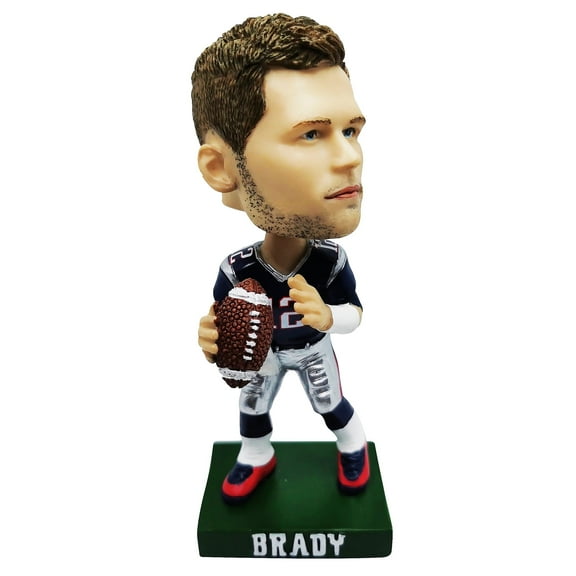 MANYI Tom Brady Bobblehead Action Figure 5.5" Collectible Figurine -Painted Resin Collectible Doll- Perfect Tom Brady Gift for Dad
