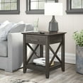 thumbnail image 2 of Bush Furniture Key West End Table with Storage, Dark Gray Hickory, 2 of 7