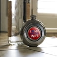 thumbnail image 2 of I Love My British Wife Round Stainless Steel 5oz Hip Drink Flask, 2 of 3