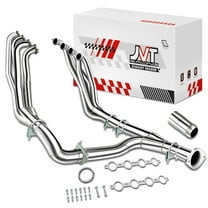Long Tube Exhaust Manifold Header Y Pipe For 07-14 Chevy GMC 4.8L 5.3L 6.0L 6.2L