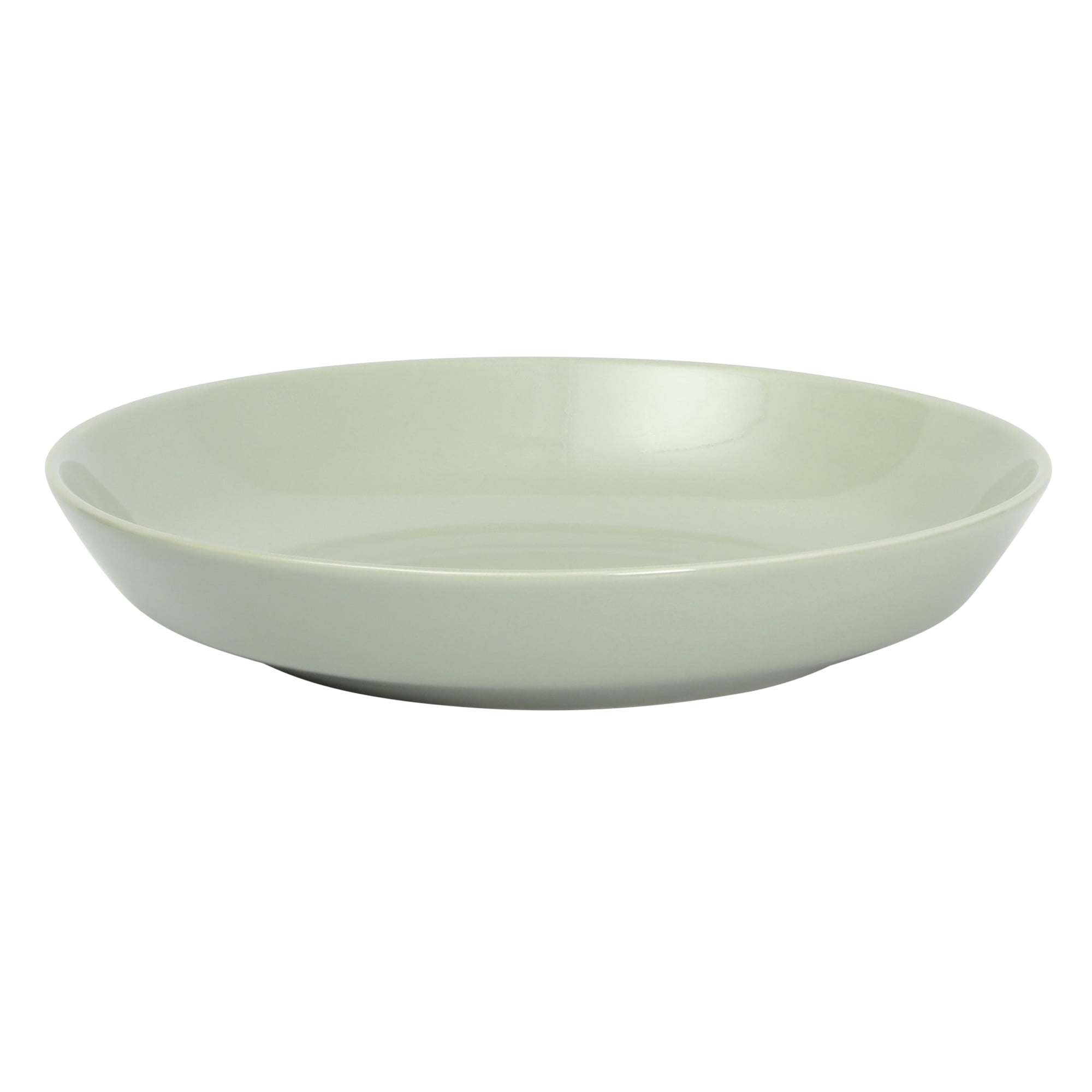 Gibson Home Summer Shades 16 Piece Plates and Bowls Dishes Service for 4 Porcelain Dinnerware Set - Green