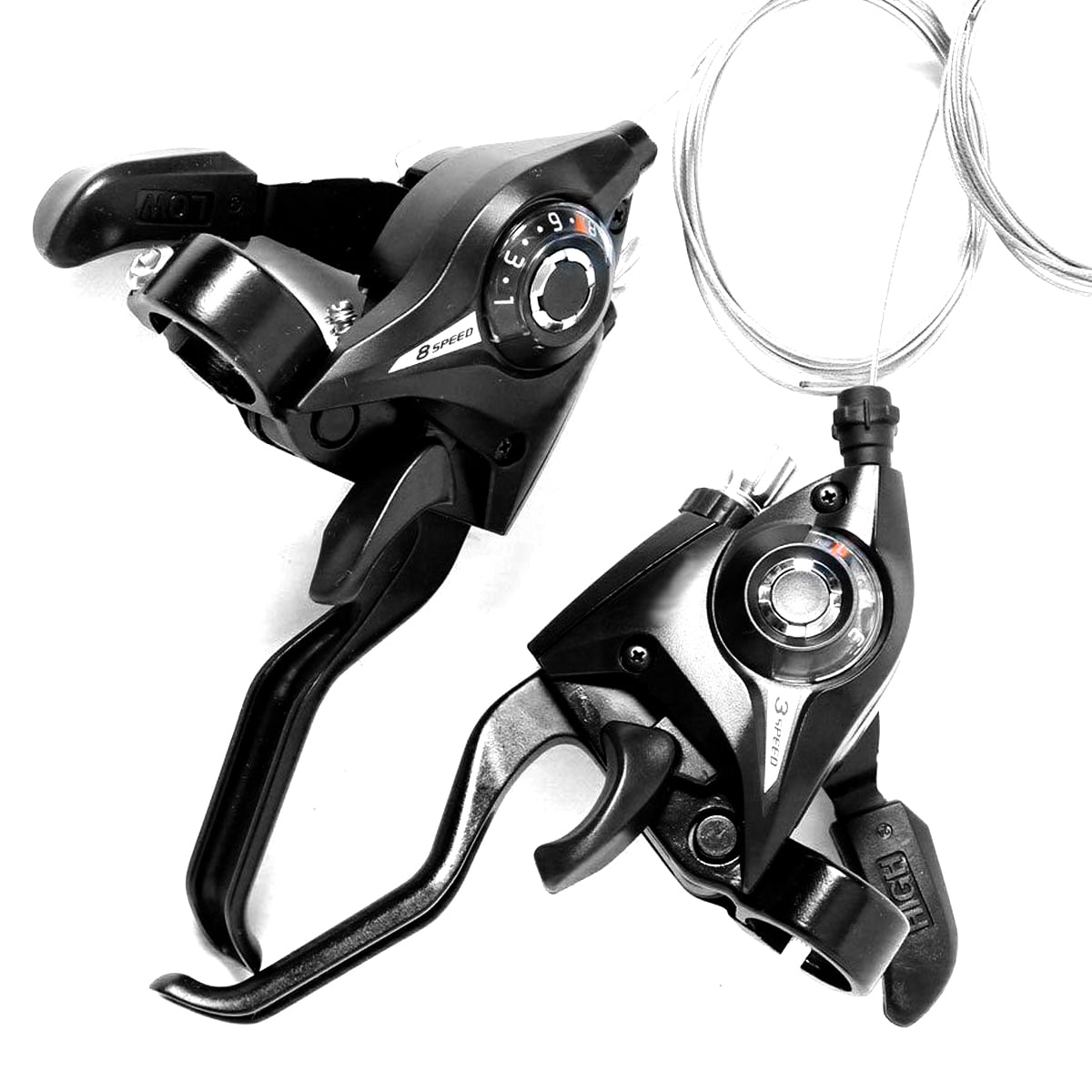 Oenbopo Bike Shifter/Brake Lever with Gear Indicator and Brake Cable