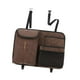thumbnail image 2 of Bolsa organizadora para asiento trasero de coche, de piel sintética, de liberación rápida, para mantener el coche ordenado. Café, 2 of 9