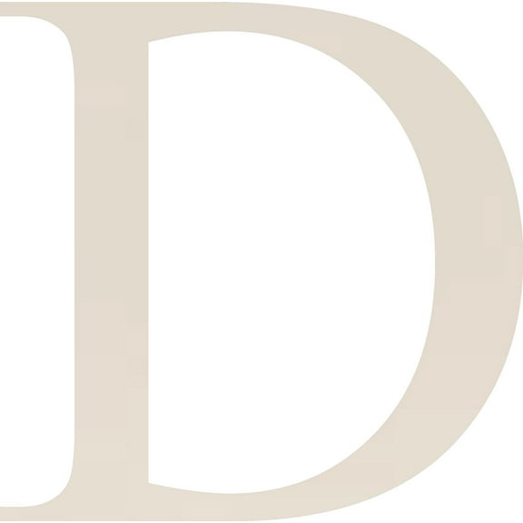 Acrylic Letter D Times, 1'' Tall White Small Acrylic Alphabet Letter, Color Choices, Decorative Craft