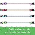 thumbnail image 4 of Mumup 4 Pieces Rhinestones Cat Collars Breakaway Cat Collar with Bell Bling Pet Accessories with Soft Velvet, 4 of 7