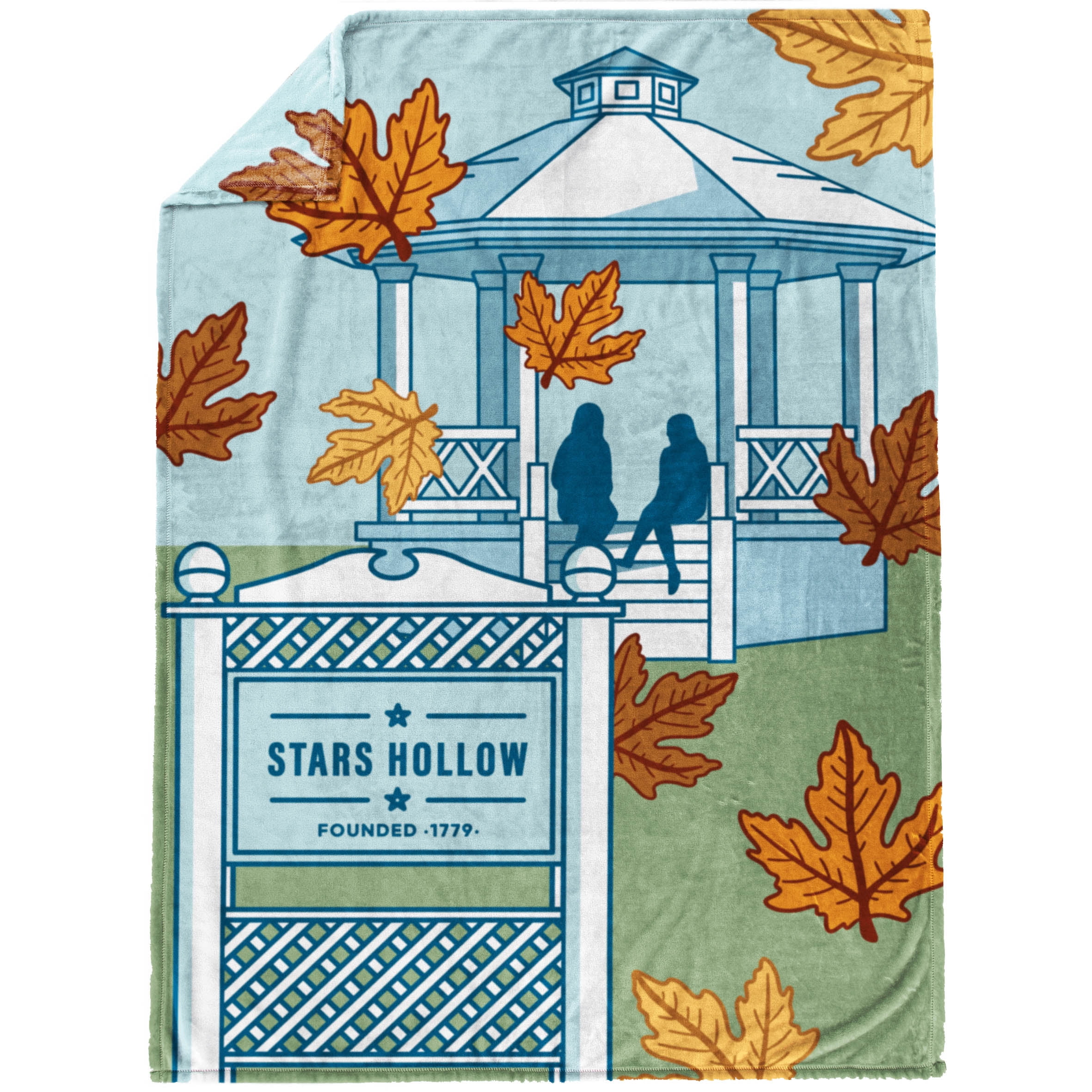 Gilmore Girls Stars Hollow Gazebo Silk Touch Throw Blanket, 50x70 – Soft & Cozy TV Show Gift