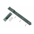 thumbnail image 4 of Renovators Supply Offset Lift Off Pintle Strap Hinge 19" Black Wrought Iron Pintle Strap Gate and Door Hinges w/Hardware Pack of 4, 4 of 7