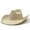 Beige, variant on Big Wide Brim Cowboy Hat for Women Men Suede Western Cowgirl Hats Large Panama Rancher Hat