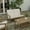 Natural Cedar/Cream, variant on Merrick Lane All-Weather Poly Resin Wood Adirondack Style Deep Seat Patio Loveseat with Cushions, Black/Charcoal