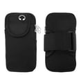 thumbnail image 5 of Unique Bargains 1 Pc Double Layer Phone Holder Arm Bands for Hiking Gym Black Neoprene, 5 of 5
