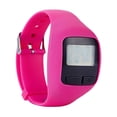 thumbnail image 2 of Reloj podómetro deportivo para correr, pulsera con podómetro sin conexión a la aplicación, pasos sencillos Rosa roja, 2 of 9